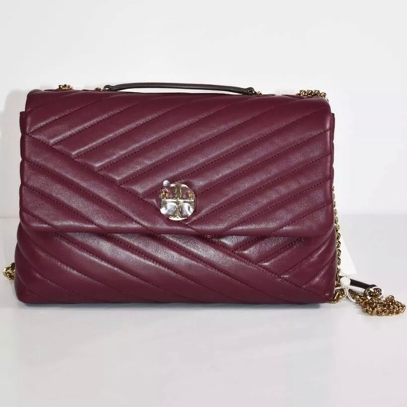 NWT TORY BURCH KIRA CHEVRON QUILTED LEATHER BAG - Picture 3 of 7